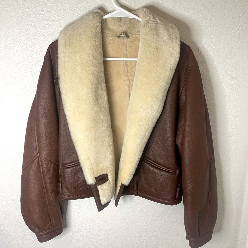 Vintage Lakeland Sheepskin Bomber Jacket